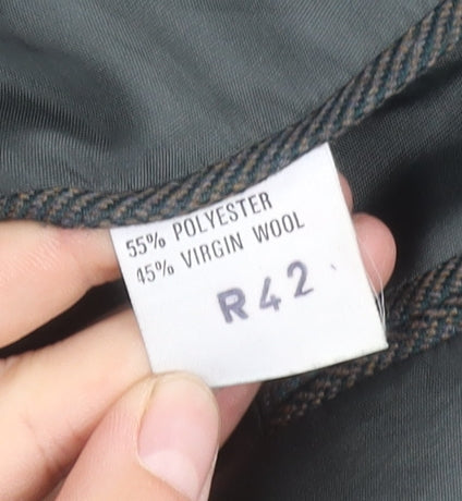 Varteks Men's Green Blazer - Size 42R, Classic Business Style
