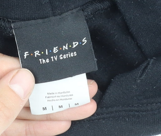Friends Unisex Black Pullover Hoodie Size M