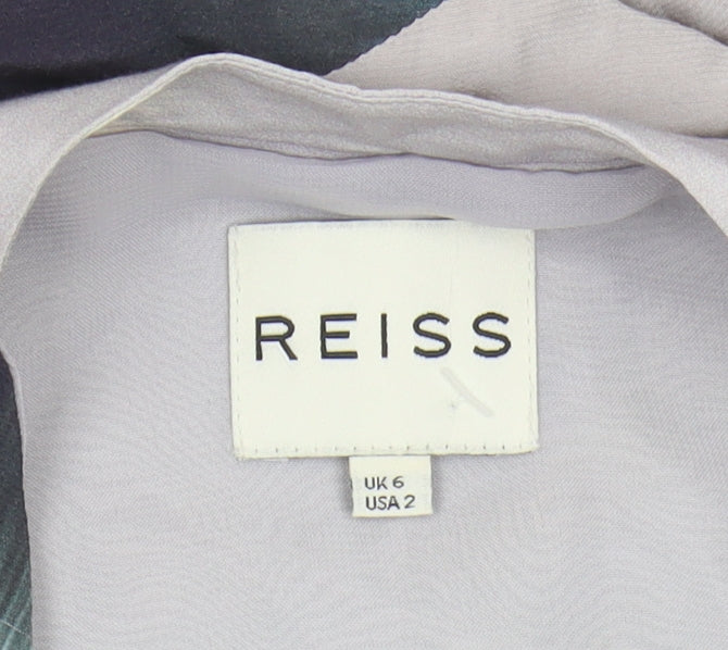 Reiss Women's Multicoloured Wrap Dress, Size 6