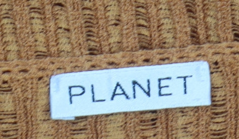 Planet Women's Orange Pullover Jumper M Casual
