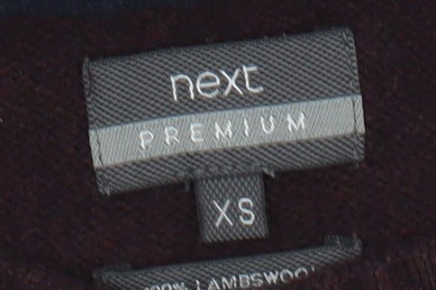 Next Women's Brown Wool XS Pullover Jumper