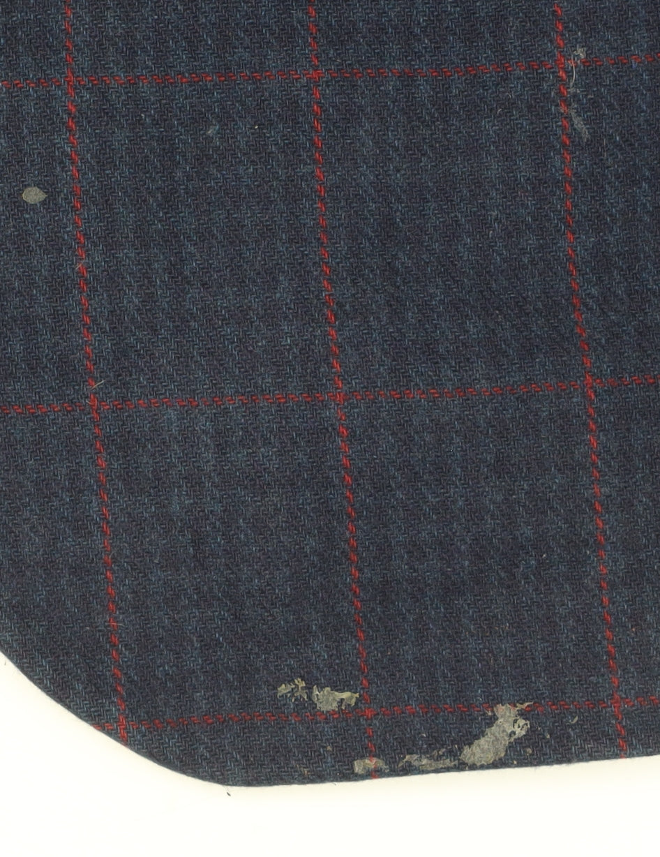 Greenwoods Men's Blue Checked Blazer 46R - Classic Fit