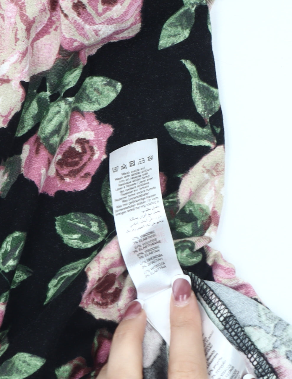 New Look Women's Multicoloured Floral Bodycon Dress, Size 8