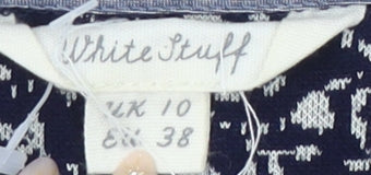 White Stuff Women's Blue Floral T-Shirt, Size 10