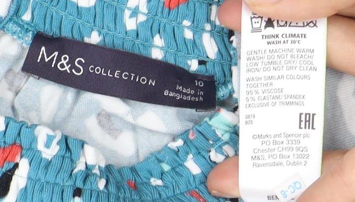 Marks & Spencer Women's Blue Animal Print Dress