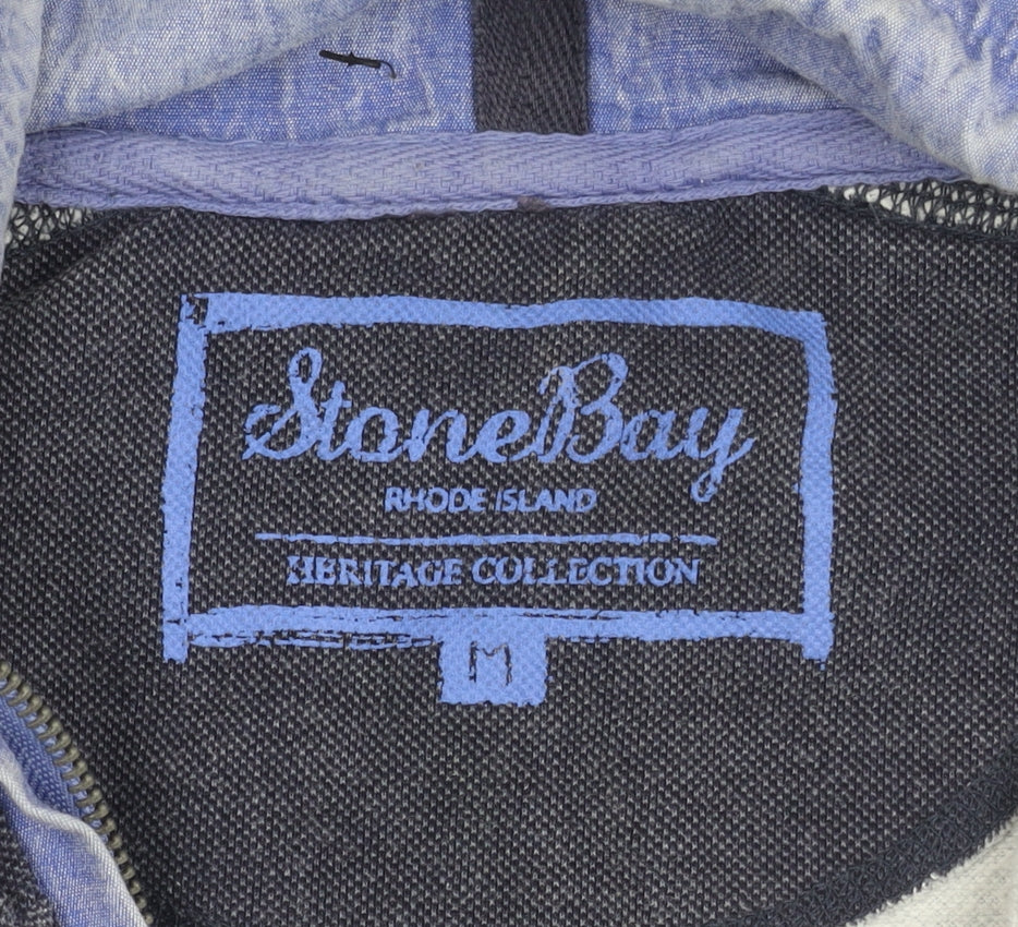 Stone Bay Men's Blue 1/4 Zip Pullover Sweatshirt