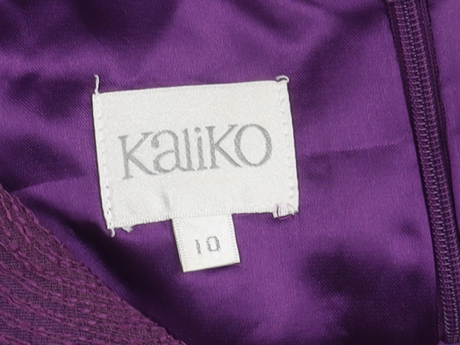 Kaliko Women's Purple Geometric Dress, Size 10