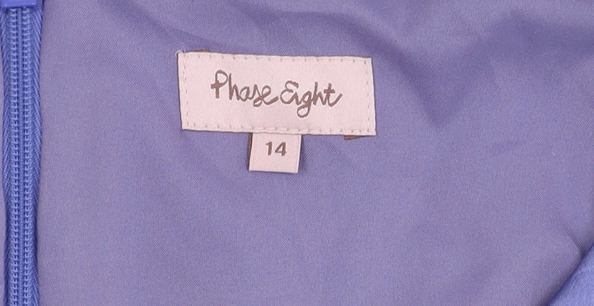 Phase Eight Women's Purple Sleeveless Dress, Size 14