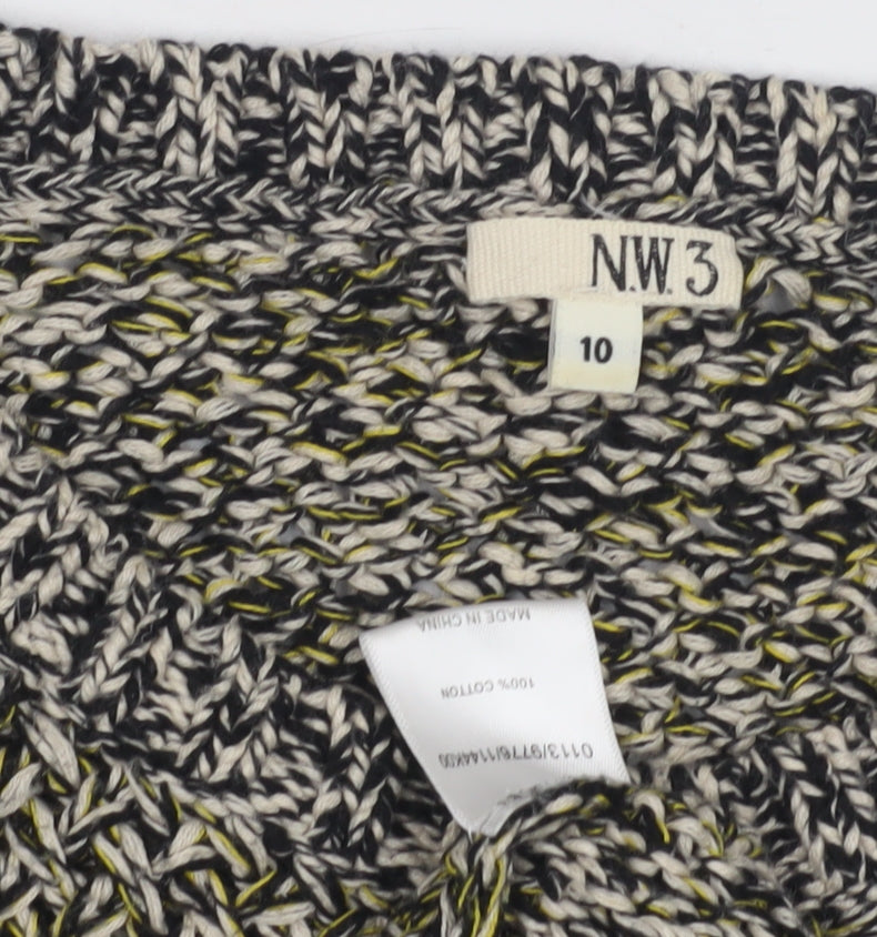 NW3 Women's Multicoloured Cotton Pullover Jumper, Size 10