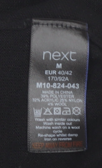 Next Women's Black Pullover Jumper, Size M, High Neck