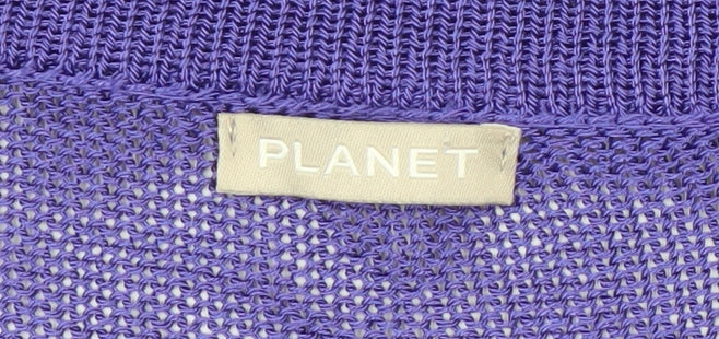 Planet Women’s Purple Open Front Cardigan Size S Lightweight