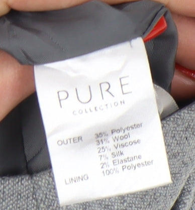 Pure Collection Women's Grey Trousers Size 10