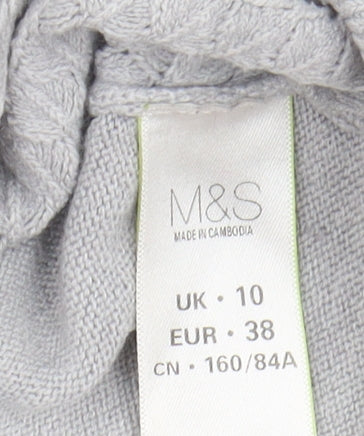 Marks & Spencer Women's Grey Pullover Jumper Size 10