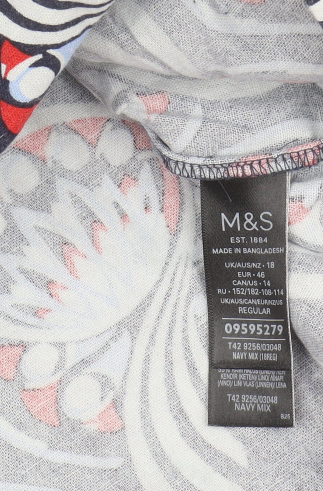 Marks and Spencer Women's Paisley Dress - Size 18