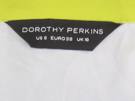 Dorothy Perkins Women's Black Colourblock Button-Up Shirt
