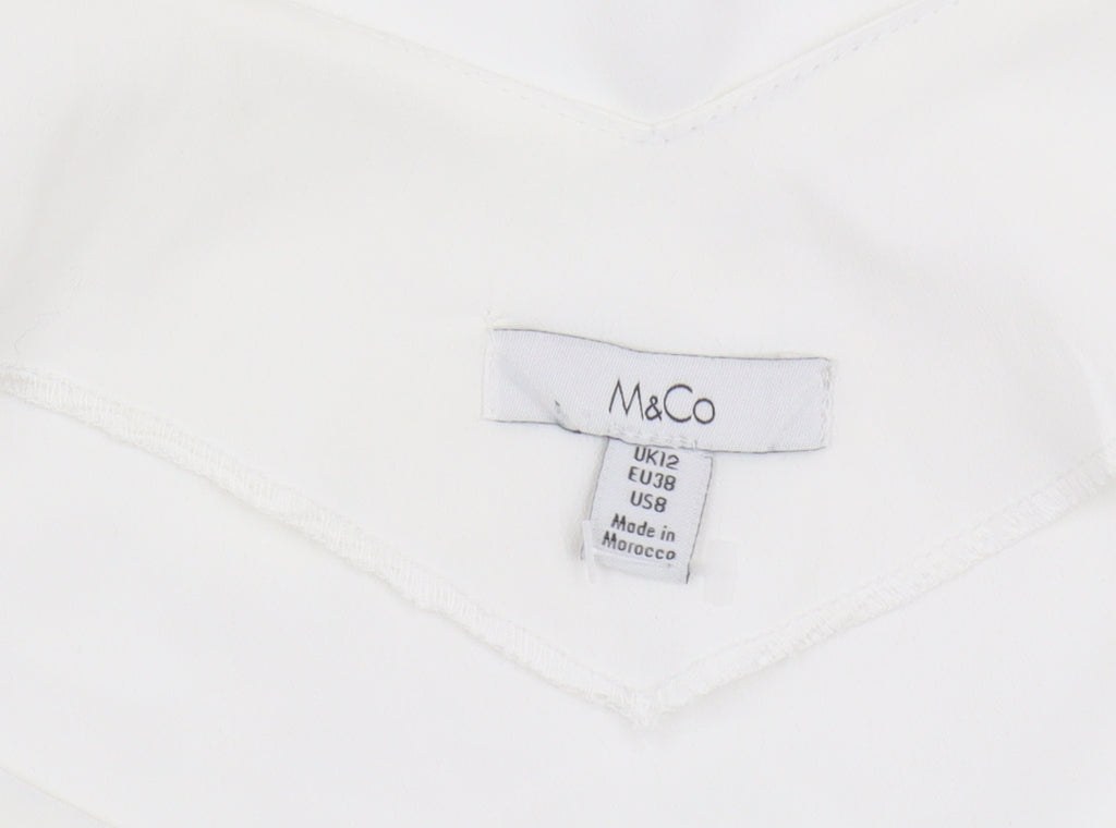 M&Co Women's Ivory Camisole Tank Top Size 12