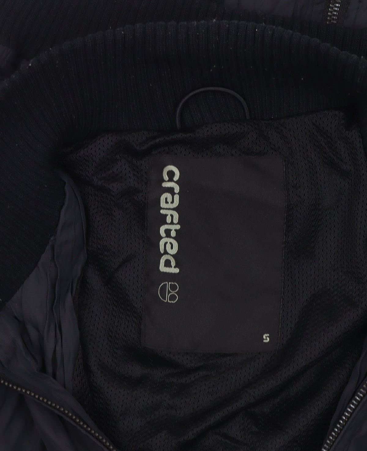 Crafted Men's Black Bomber Jacket - Size S