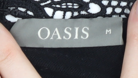Oasis Women's Black High Neck Pullover Jumper - Size M