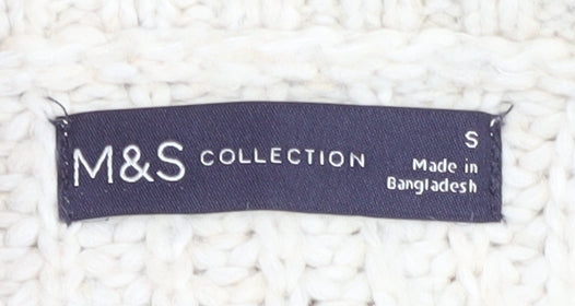 Marks & Spencer Women's Beige Roll Neck Jumper S
