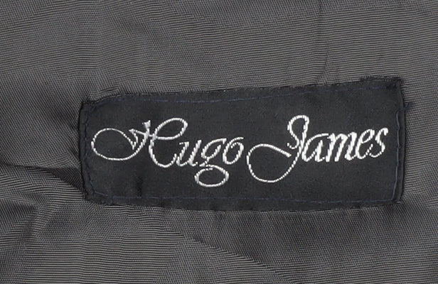 Hugo James Men's Grey Blazer, Size 38, Double-Breasted