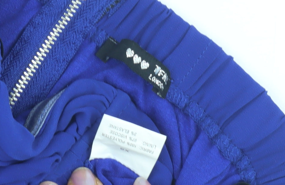 TFNC Women's Blue Zip Dress in S