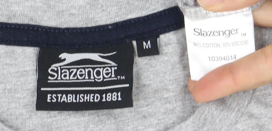 Slazenger Unisex Grey Crew Neck T-Shirt M
