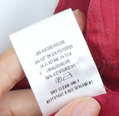 Minuet Red Sheath Dress Size 10 Sleeveless Round Neck