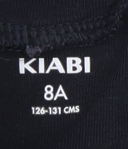 KIABI Black High Neck Long Sleeve T-Shirt for Teens