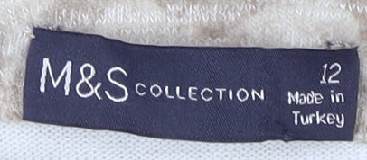 Marks & Spencer Women's Beige Animal Print Top