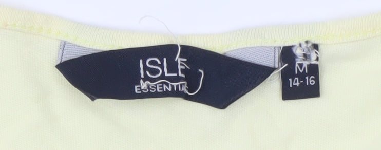 ISLE Essentials Women's Yellow Blouse, Size 14, Cotton