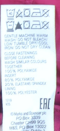 Marks & Spencer Women's Pink Windbreaker Jacket Size 16