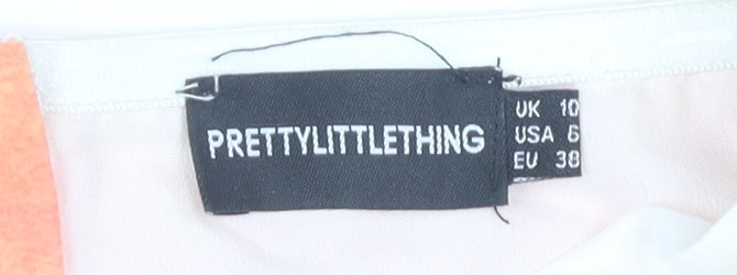PrettyLittleThing Women's Cropped Top in Multicoloured Size 10
