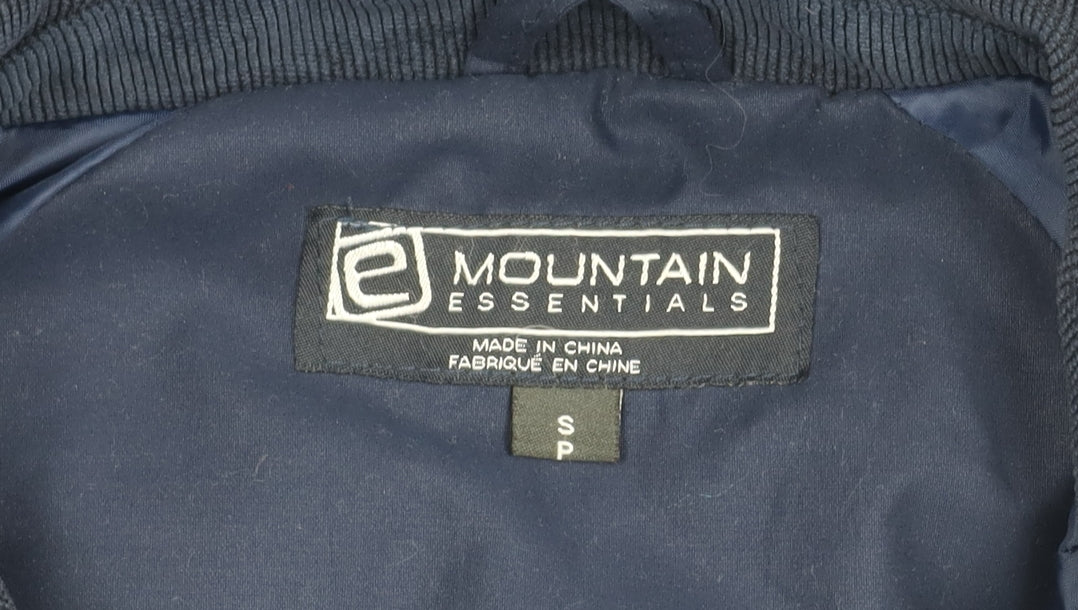 Mountain Essentials Men's Blue Jacket - S, Mid-Length, Outdoor