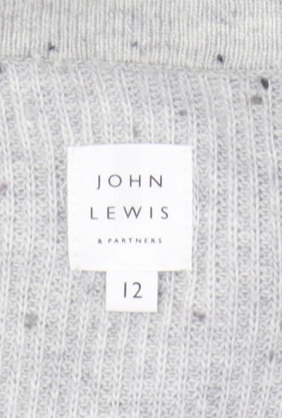 John Lewis Women's Grey Cardigan Size 12