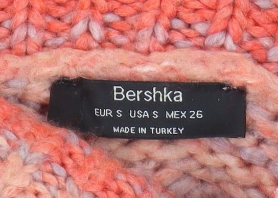 Bershka Women's Multicoloured Roll Neck Jumper, S