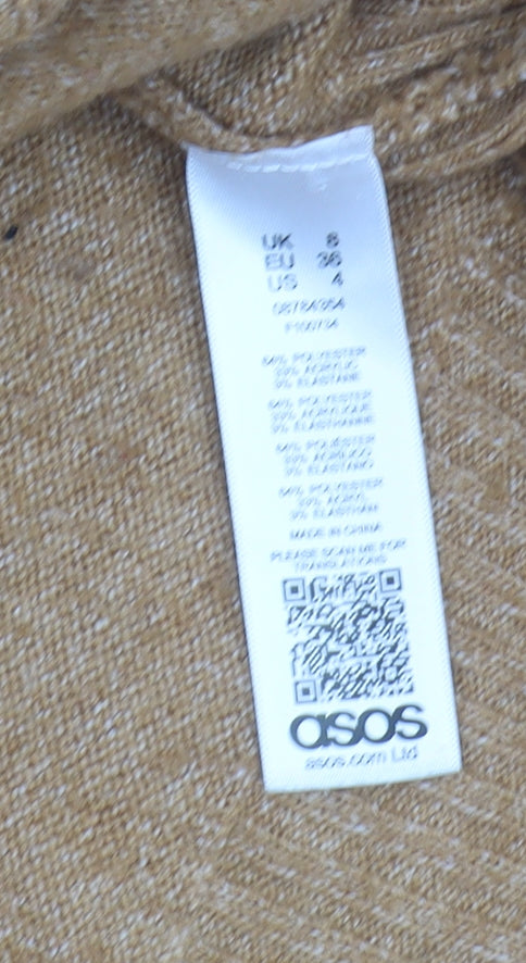ASOS Women's Brown Pullover Jumper - Size 8