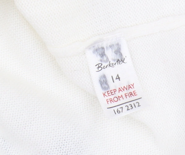 Berketex Women's Ivory Crew Neck Jumper Size 14