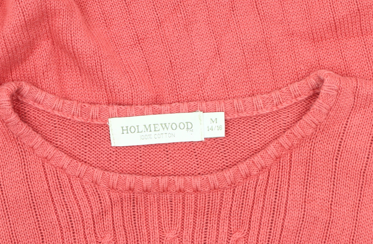 Holmewood Women's Pink Pullover Jumper M