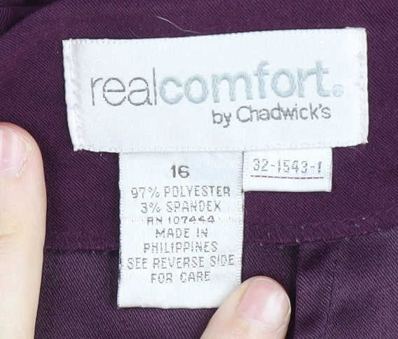 Real Comfort Women's Purple Pencil Skirt Size 16