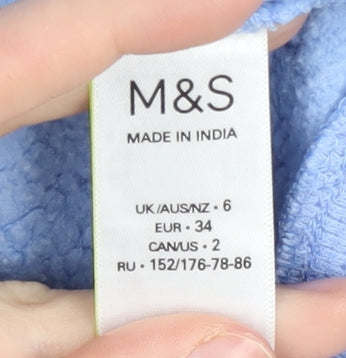Marks & Spencer Women's Blue Pullover Sweatshirt Size 6