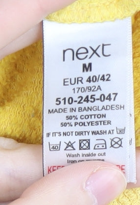 Next Women's Yellow Graphic Sweatshirt M
