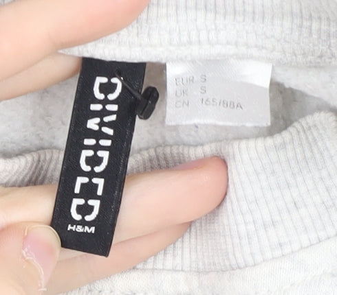 H&M Unisex Grey Racing Sweatshirt S Pullover