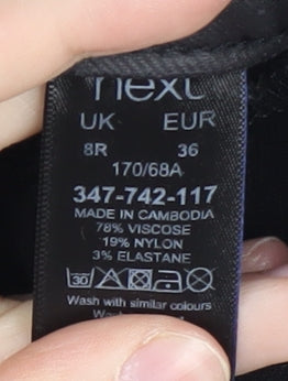 Next Women's Size 8 Black Skinny Trousers