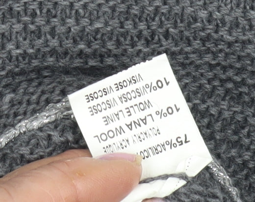 Carina Ricci Women's Grey Pullover Jumper Size S