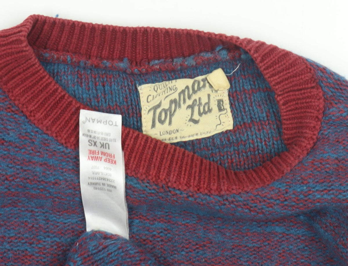 Topman Men’s Multicoloured Pullover Jumper XS