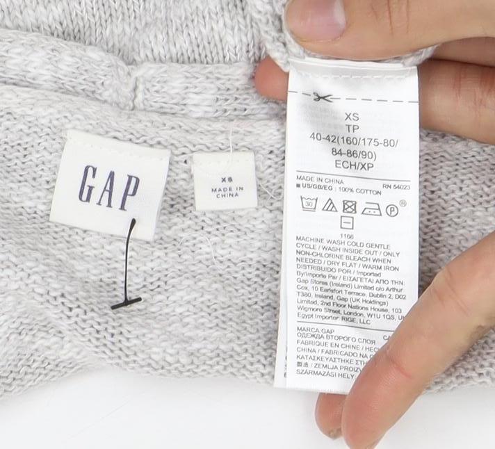GAP Women's Grey Pullover Jumper V-Neck XS