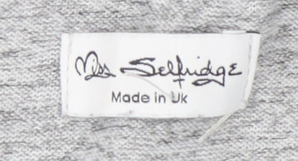 Miss Selfridge Grey Off Shoulder Blouse, M, Women's Casual Top