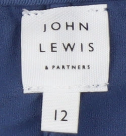 John Lewis Women's Blue Open Front Cardigan Size 12