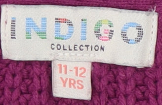 Marks & Spencer Girls Purple Cardigan 11-12 Years