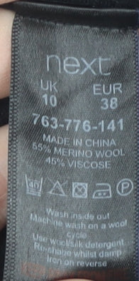 Next Women's Black Open Front Cardigan Size 10